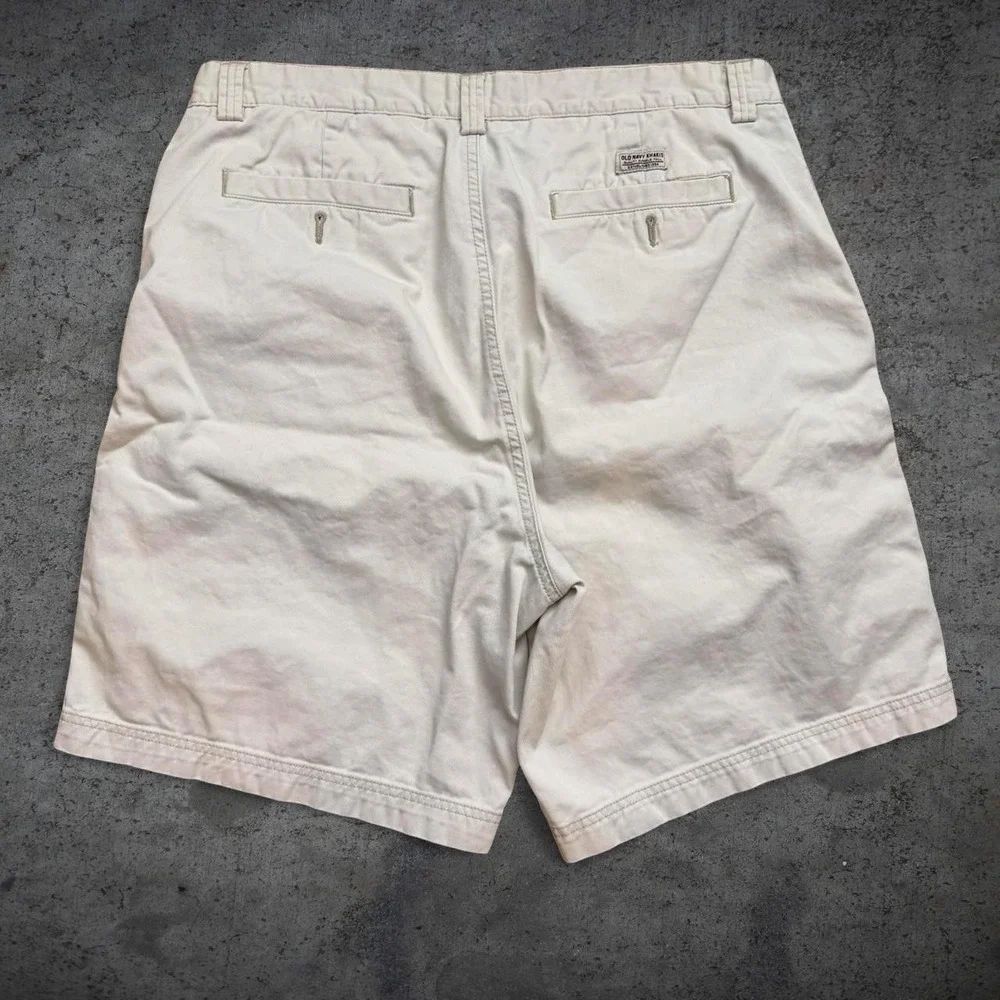 Vintage 00's Old Navy Khaki Shorts Size 38 Skate Surf Minimalist Preppy Golf